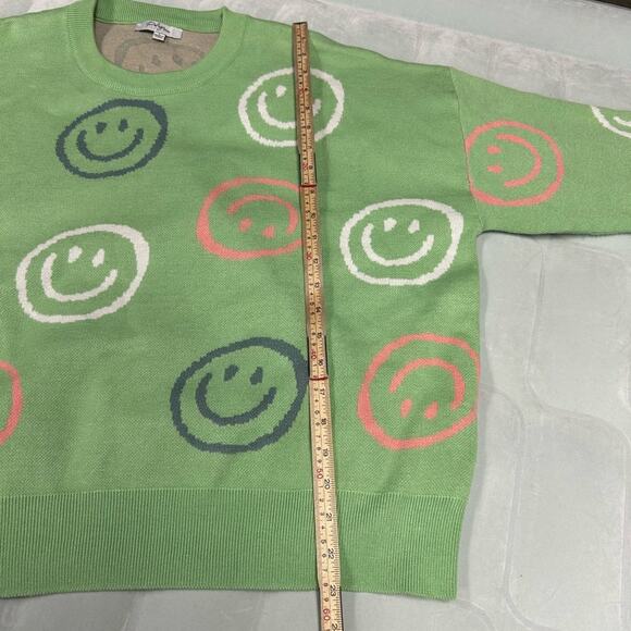 Polagram Boutique Brand Smiley Face Oversized Sweater Women’s Size Large - Picture 6 of 10